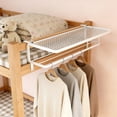thumbnail image 1 of Clothes Hanger & Bedside Storage Rack, Multi-Purpose Bedside Organizer Shelf, Bedroom Storage Solution, Compact Bedside Organizer for Home & Office, Space-Saving Organizer, 1 of 6