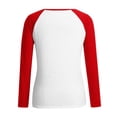 thumbnail image 3 of T-Shirt Polyester à Manches Longues Imprimé Nature Classique Décontracté pour Femmes Tailles Multiples (Rouge, m), 3 of 3