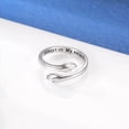 thumbnail image 4 of Anillos de abrazo de plata de ley 925 para mujer Te amo para siempre Anillo de abrazo Anillo ajustable Regalo de joyería para niñas adolescentes Parejas Anillos de abrazo Chapado en plata hecho a mano -Thsinde ACTIVE Biensenido a ACTIVE, 4 of 5
