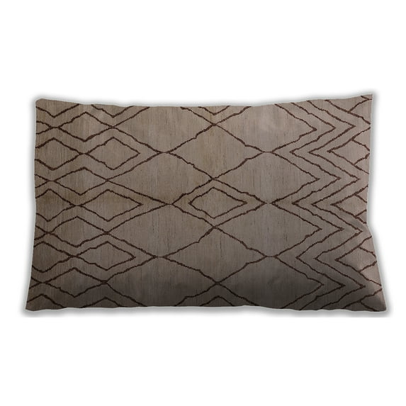 Ahgly Company Indoor Rectangular Mid-Century Modern Lumbar Throw Pillow, 13 inch by 19 inch