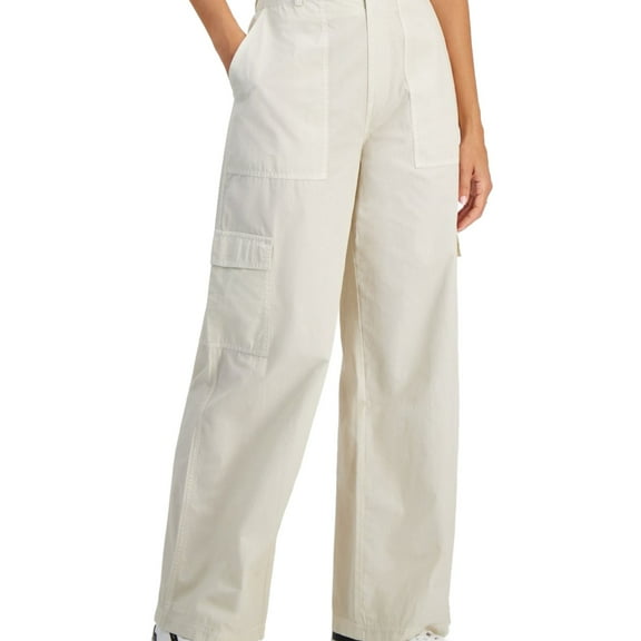 Calvin Klein Womens Light Weight Cargos Casual Cargo Pants, Beige, 12