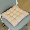 thumbnail image 1 of Nvzi Seat Cushion Garden Patio Home Kitchen Office Thicken Comfy Seat Cushion, Shallow Camel 18"x18", 1 of 5