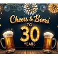 thumbnail image 4 of Decorative Design Birthday Banner Cheers 30 Years Party Balloon Celebration for Beer Party Birthday Celebration Indoor Decoration, 4 of 7