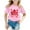 Pink, variant on AJTQTH Summer Tees for Girls Boys Unisex Canada Day Maple Novelty Printed Tshirts Short-Sleeve Crewneck Tops Casual Comfy Lightweight Shirts Blouses Gift for Holiday Red 9 Years
