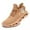 Brown, variant on Linenghs Men's fashionable breathable mesh spiral sole comfortable height increasing running shoes