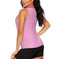 thumbnail image 3 of Haiem Rose Red Workout Tank Tops for Women, Athletic Sports Slim-Fit Tank Tops, Compression Sleeveless Dry Fit Shirts,Athletic Shirt-X-Large, 3 of 9