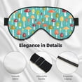 thumbnail image 4 of Naloa Mushrooms Print Sleep Mask for Sleeper, Light Blocking Sleeping Eye Mask for Women Men, Eye Shade with Adjustable Strap for Travel, Nap,Meditation, 4 of 7