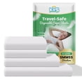 thumbnail image 1 of KIIS Sábanas desechables seguras para viajes, sábanas desechables para viajes, funda de edredón/edredón desechable, fundas de almohada desechables, perfectas para hoteles y viajes (tamaño queen), 1 of 5