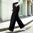 thumbnail image 3 of GERsome Women's Fleece Wide Leg Pants Drawstring Elastic Waist Lounge Sweatpants with Pockets Winter Casual Trousers Size 3XL, 3 of 6