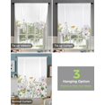 thumbnail image 3 of Spring Flower Vanilla Wildflower Window Curtain Tie Up Curtains for Kitchen Living Room Adjustable Rod Pocket Drapes, 3 of 5