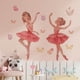 thumbnail image 1 of Adhesivo de pared de PVC autoadhesivo para bailarín de ballet rosa, 30 x 90 cm, 1 of 3