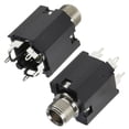 thumbnail image 4 of CHUANK 5 Pin Stereo Socket Panel Mount Jacks Audio Plug Stereo 5 Pin 6.35MM for Mic, 4 of 11