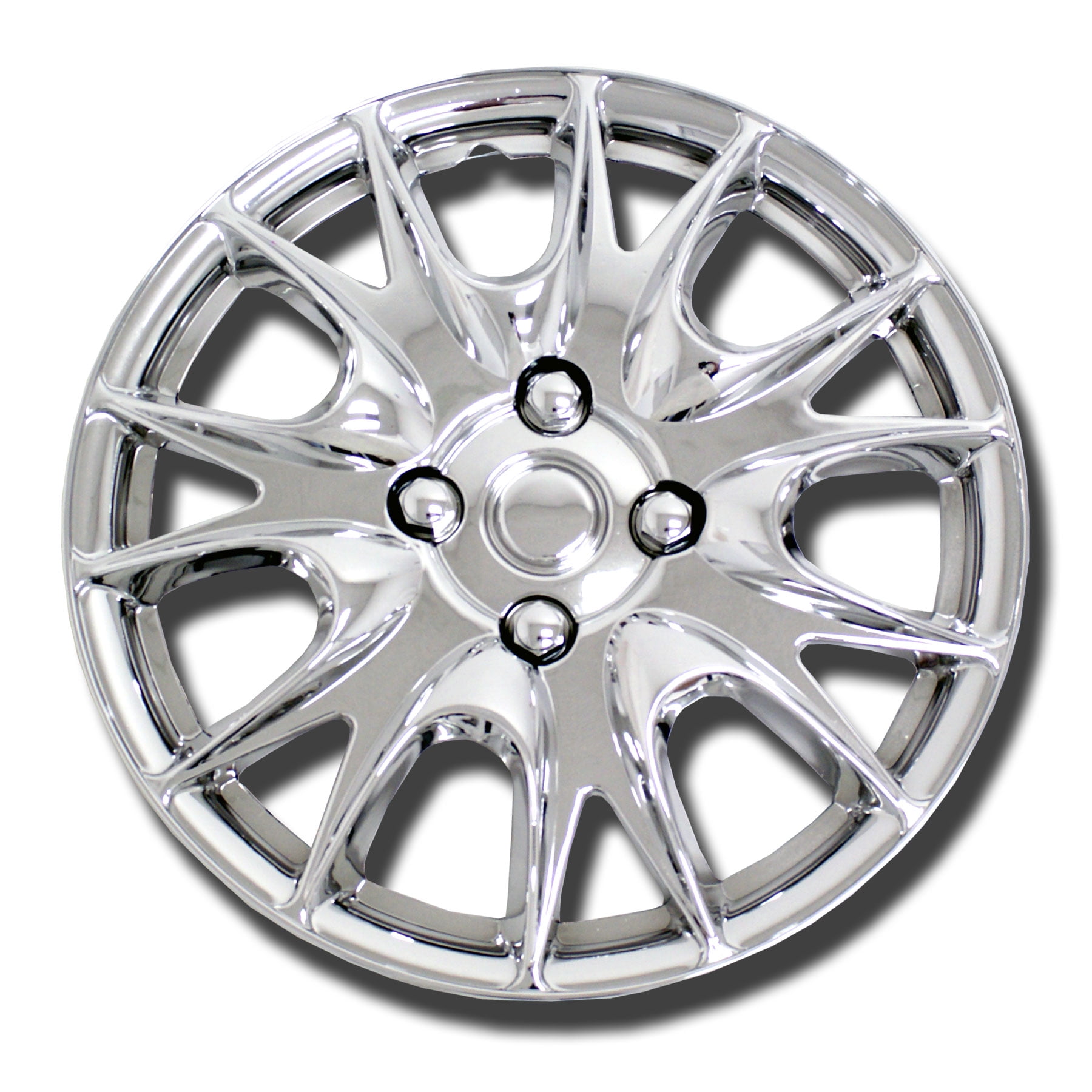 TuningPros WSC533C14 Set of 4 Chrome Finish Hubcaps 14 TuningPros WSC533C14 Set of 4 Chrome Finish Hubcaps 14