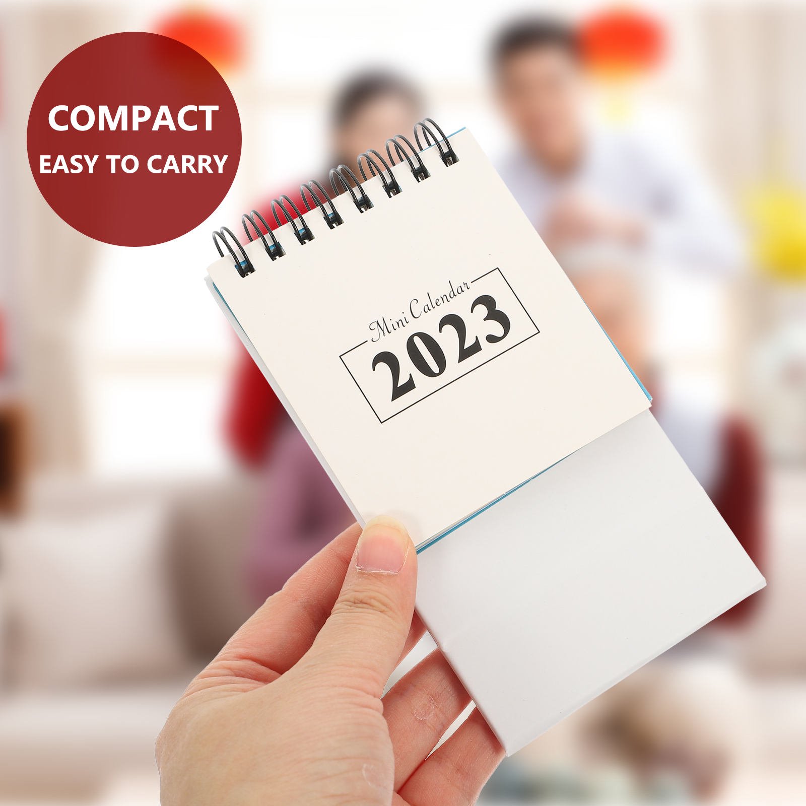 BESTYASH 2023 Small Notebook Desk Calendar White Paper Desktop Decor for Scheduling and Planning