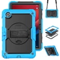 thumbnail image 1 of For Lenovo Tab M11 11 inch 2024 TB330FU TB331FC Xiaoxin Pad 11 10.6 TB128FU TB125FU Tablet Case Rotation Strap Stand Armor Cover Sky Blue TB125FU or TB128FU, 1 of 6
