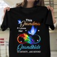 thumbnail image 1 of Grandma And Grandkids Matching T Shirts For Mom Plus Size Black Top Gift Idea, 1 of 6