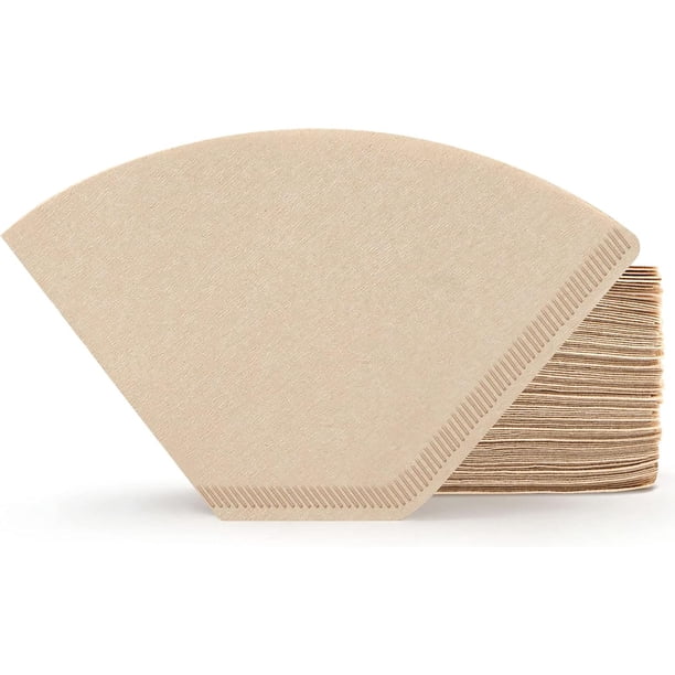 Cono de filtros de café #1, 200 unidades, filtro de papel café natural sin blanquear desechable, cesta de papel, gotero para la mayoría de máquinas de