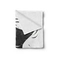 thumbnail image 2 of Tornado Soft Flannel Fleece Blanket, Hurricane Crashing the Little House Palm Tree Tropical Season Graphic Art, Cozy Plush for Indoor and Outdoor Use, 50" x 70", Charcoal Grey White, by Ambesonne, 2 of 5