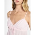 thumbnail image 4 of No Boundaries Cotton Babydoll Cami with Crochet Trim, Women’s XXS-XXL, 4 of 5