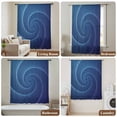 thumbnail image 6 of Blue Helix Stripes Sheer Curtains 108" Extra Long, Modern Minimalism Abstract Line Art Light Filering Curtains, Privacy Drapes Simi Floor to Veiling Curtain for Living Room Large Window Treatment, 6 of 9