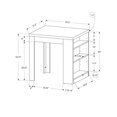 thumbnail image 2 of Monarch Specialties Dining Table, 36" Rectangular, Small, Counter Height, Kitchen, Dining Room, Laminate, White, Contemporary, Modern, 2 of 4