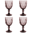 thumbnail image 1 of Juego 4 Copas de Vidrio Cristal para Champaña Vino Agua  Color  Purpura, 1 of 5