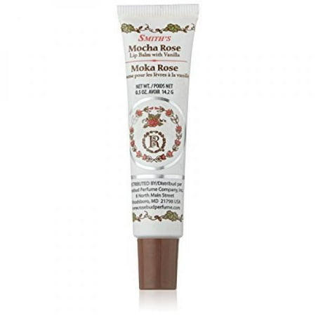 Rosebud Charms 2 - rosebud lip balm tube, mocha rose, .5 ounce