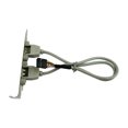 thumbnail image 2 of Injueey Adaptador de Cable de extensión de 2 puertos USB 2,0 a 9 pines para ordenador, soporte de Panel trasero, Cable extensible de 9 pines Juegos de teclado y mouse para computadora, 2 of 5