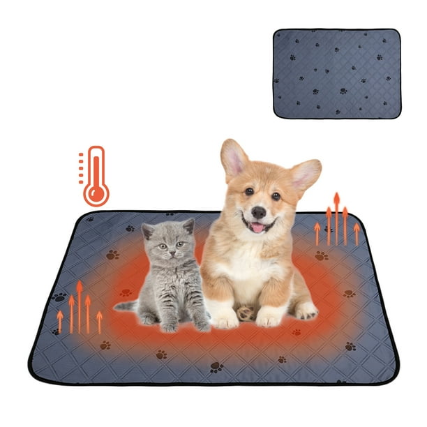 Colchoneta Autocalentable de Invierno para Mascotas (Perros y Gatos). Cama Autocalentable Extra Cálida para Mascotas de Interior y Exterior. Alfombrilla Antideslizante y Lavable.