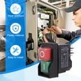 thumbnail image 5 of Interruptor de Parada de Emergencia - Interruptor Seguro A Prueba de Agua KJD17Interruptor Electromagnético Interruptor de Protección del Motor 6 Pines 250V 16A, 5 of 5