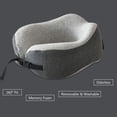 thumbnail image 5 of Almohada en forma de U Irfora Almohada en forma de U Almohada de viaje de espuma viscoelástica Almohada de viaje para el cuello Almohada portátil de espuma viscoelástica con soporte para el Irfora Almohada en forma de U, 5 of 5