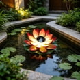thumbnail image 4 of Solar Floating Lotus LED Pool Lights with Lily Pads, Waterproof Flower Pond Decor Lights, Outdoor Solar Lamp for Garden Pool Wedding Party Yard Decoration, 4 of 9