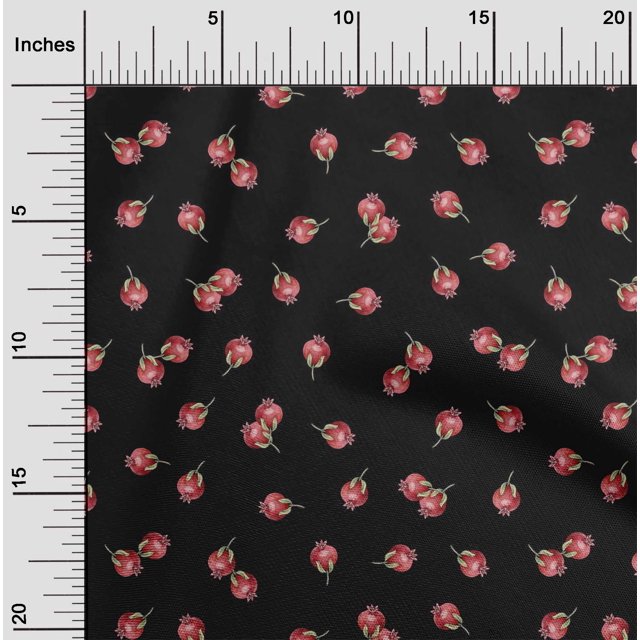 oneOone Cotton Poplin Fabric Pomegranate Fruit Fabric Prints by Yard 42 Inch Wide