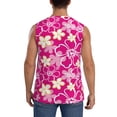 thumbnail image 4 of Uemuo Vintage Flowers Pattern Men's Sleeveless T-Shirt,Muscle Athletic Tank Top, Moisture-wicking Quick-dry Breathable Classic Tee Top for Gym Run Outdoor Sports-3X-Large, 4 of 8