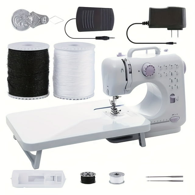 Professional Mini Sewing Machine, 12 Stitches Portable Electric Sewing Machine with Table | Complete Kit with Accessories, Easy to Use for Beginners | Perfect Christmas,