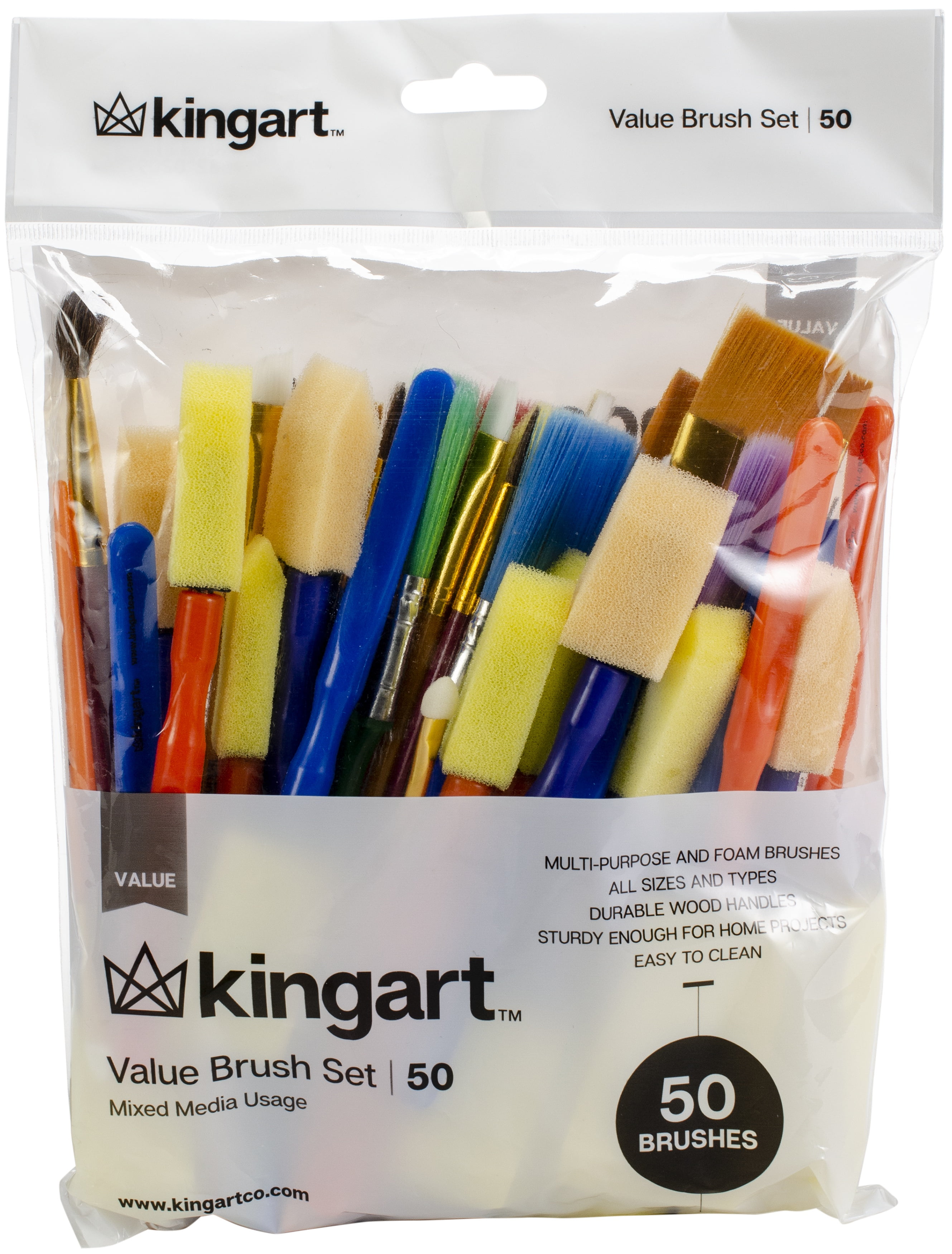 Paint Brush Value Pack 50/PkgMixed Media Walmart Canada