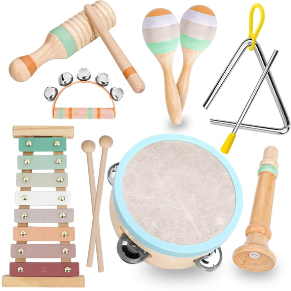 Set de instrumentos musicales Raimy Neutral Colors para 1 a 3 años