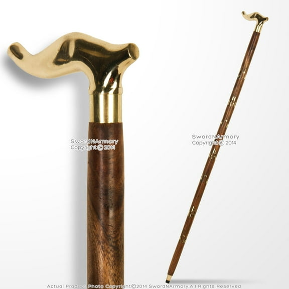 Handmade Art Deco Sheesham Wooden Walk Costume Cane