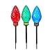 thumbnail image 3 of Kurt S. Adler AD2816 23 in. Jumbo Multi Color Faceted C9 Yard Stake Set, 3 of 3