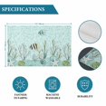 thumbnail image 6 of Summer Ocean Coral Conch Fish Placemats Set of 4,Wipeable Washable Table Mats for Dining Tables, Gradient Green Geometric Place Mats for Kitchen Event Party Tabletop Decor, 6 of 9