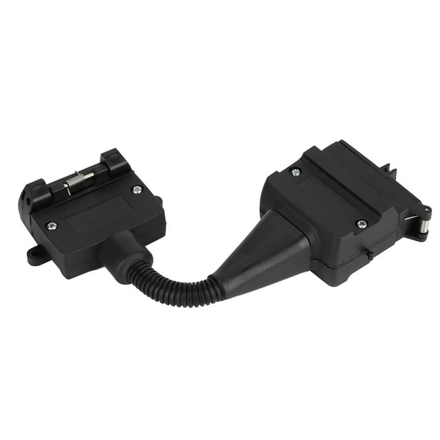 12 to 7 Pin Trailer Plug Connector Adapter, Made of ABS Material, PlugandPlay Design, AU Standard Trailer, Suitable for Australian Trailers, Trucks, and Articulated Vehicles,