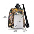 thumbnail image 3 of FORMRS Women's Travel Backpack Purse Anti-Theft Hidden Pockets Casual Shoulder Bag, Colorful Skeleton Sun, 3 of 7