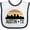 White and Navy, variant on Inktastic Austin Texas Skyline Vintage Boys or Girls Baby Bib