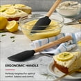 thumbnail image 4 of KitchenAid 2-Piece Silicone Mixing Spatula and Scraper Set for Cooking, Black, 4 of 10