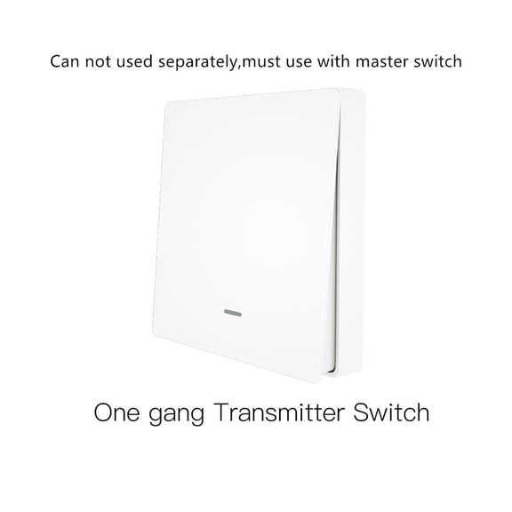 WiFi Smart Wall Light Switch RF433 Push Button Transmitter Smart life Remote Control Works ,Easy to Installation