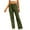 Army Green, variant on Kmdttou Women Plus Size Trendy And Casual Multi Pocket Loose Wide Leg Work Pants Long Pants
