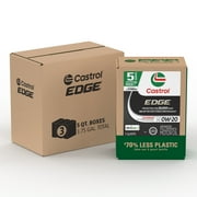 Castrol EDGE 0W-20 Advanced Full Synthetic Motor Oil, 5 Quarts Eco Pack, Case of 3