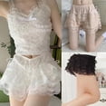 thumbnail image 3 of Yokua Women Ruffle Lace Safety Shorts Cute Bowknot Bloomers Solid Frilly Pettipants, 3 of 17