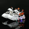 thumbnail image 6 of newwalpole Toddler Shoes Girl Led Light Up Shoes Walking Shoes Casual Shoes Boys Sneakers White for 9 Toddler, 6 of 7