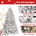 thumbnail image 2 of Árbol de Navidad Maylaviu preiluminado flocado de 2,1 m con 500 luces UL, 2 of 6